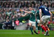 8 March 2025; Sam Prendergast of Ireland during the Guinness Six Nations Rugby Championship match between Ireland and France at the Aviva Stadium in Dublin. Photo by Brendan Moran/Sportsfile Photo by Brendan Moran/Sportsfile