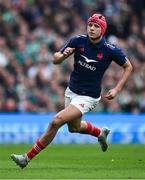 8 March 2025; Louis Bielle-Biarrey of France during the Guinness Six Nations Rugby Championship match between Ireland and France at the Aviva Stadium in Dublin. Photo by Brendan Moran/Sportsfile Photo by Brendan Moran/Sportsfile