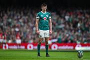 8 March 2025; Sam Prendergast of Ireland during the Guinness Six Nations Rugby Championship match between Ireland and France at the Aviva Stadium in Dublin. Photo by Brendan Moran/Sportsfile Photo by Brendan Moran/Sportsfile