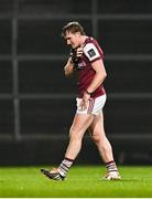 8 March 2025; Conor Whelan of Galway leaves the pitch to receive medical attention for an injury during the Allianz Hurling League Division 1A match between Limerick and Galway at TUS Gaelic Grounds in Limerick. Photo by Piaras Ó Mídheach/Sportsfile