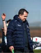 9 March 2025; Antrim manager Davy Fitzgerald before the Allianz Hurling League Division 1B match between Antrim and Laois at Corrigan Park in Belfast. Photo by Ramsey Cardy/Sportsfile