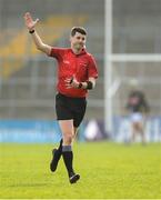 9 March 2025; Referee Sean Stack during the Allianz Hurling League Division 1A match between Kilkenny and Tipperary at UPMC Nowlan Park in Kilkenny. Photo by Stephen McCarthy/Sportsfile