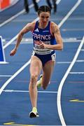 9 March 2025; Clara Liberman of France competes in the women's 800m final on day four of the European Athletics Indoor Championships 2025 at the Omnisport Apeldoorn in Apeldoorn, Netherlands. Photo by Sam Barnes/Sportsfile