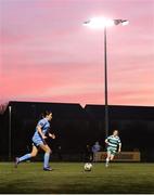 9 March 2025; Aoife Kavanagh of DLR Waves during the EA SPORTS LOI Academy Womens U19 League match between Shamrock Rovers and DLR Waves at Roadstone Academy in Dublin. Photo by Thomas Flinkow/Sportsfile