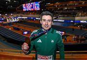 9 March 2025; Mark English of Ireland with his bronze medal from the men's 800m final on day four of the European Athletics Indoor Championships 2025 at the Omnisport Apeldoorn in Apeldoorn, Netherlands. Photo by Sam Barnes/Sportsfile