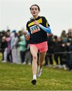 8 March 2025; Tara Rose Smith of Sutton Park School competes in the Intermediate Girls 3,500m during the 123.ie All Ireland Schools Cross Country Championships at Galway Racecourse in Ballybrit, Galway. Photo by Tom Beary/Sportsfile