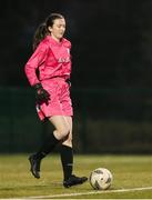 9 March 2025; DLR Waves goalkeeper Pia Madden during the EA SPORTS LOI Academy Womens U19 League match between Shamrock Rovers and DLR Waves at Roadstone Academy in Dublin. Photo by Thomas Flinkow/Sportsfile