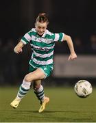 9 March 2025; Kayla Maguire of Shamrock Rovers during the EA SPORTS LOI Academy Womens U19 League match between Shamrock Rovers and DLR Waves at Roadstone Academy in Dublin. Photo by Thomas Flinkow/Sportsfile