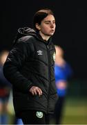 9 March 2025; Shamrock Rovers coach Lauren Fox during the EA SPORTS LOI Academy Womens U19 League match between Shamrock Rovers and DLR Waves at Roadstone Academy in Dublin. Photo by Thomas Flinkow/Sportsfile