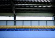 9 March 2025; A general view of the stand before the Allianz Hurling League Division 1A match between Clare and Cork at Zimmer Biomet Páirc Chíosóg in Ennis, Clare. Photo by Piaras Ó Mídheach/Sportsfile