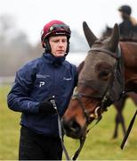 10 March 2025: Jockey Paul Townend with Kopek Des Bordes ahead of the Cheltenham Racing Festival at Prestbury Park in Cheltenham, England. Photo by Harry Murphy/Sportsfile