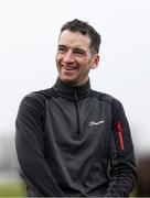 10 March 2025: Jockey Patrick Mullins ahead of the Cheltenham Racing Festival at Prestbury Park in Cheltenham, England. Photo by Harry Murphy/Sportsfile