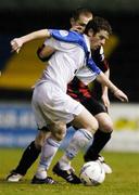 11 September 2004; Steven Gavin, Athlone Town, in action against Sean Prunty, Longford Town. FAI Cup Quarter-Final, Longford Town v Athlone Town, Flancare Park, Longford. Picture credit; David Maher / SPORTSFILE