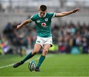 8 March 2025; Sam Prendergast of Ireland during the Guinness Six Nations Rugby Championship match between Ireland and France at the Aviva Stadium in Dublin. Photo by David Fitzgerald/Sportsfile