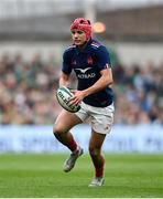 8 March 2025; Louis Bielle-Biarrey of France during the Guinness Six Nations Rugby Championship match between Ireland and France at the Aviva Stadium in Dublin. Photo by David Fitzgerald/Sportsfile