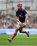 8 March 2025; Louis Bielle-Biarrey of France during the Guinness Six Nations Rugby Championship match between Ireland and France at the Aviva Stadium in Dublin. Photo by David Fitzgerald/Sportsfile