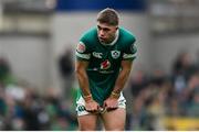 8 March 2025; Jack Crowley of Ireland during the Guinness Six Nations Rugby Championship match between Ireland and France at the Aviva Stadium in Dublin. Photo by David Fitzgerald/Sportsfile