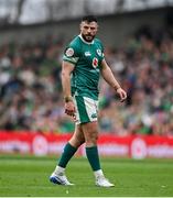 8 March 2025; Robbie Henshaw of Ireland during the Guinness Six Nations Rugby Championship match between Ireland and France at the Aviva Stadium in Dublin. Photo by David Fitzgerald/Sportsfile