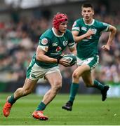 8 March 2025; Josh van der Flier and Sam Prendergast of Ireland during the Guinness Six Nations Rugby Championship match between Ireland and France at the Aviva Stadium in Dublin. Photo by David Fitzgerald/Sportsfile