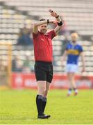 9 March 2025; Referee Sean Stack during the Allianz Hurling League Division 1A match between Kilkenny and Tipperary at UPMC Nowlan Park in Kilkenny. Photo by Stephen McCarthy/Sportsfile