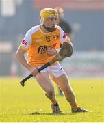 9 March 2025; Cormac McKeown of Antrim during the Allianz Hurling League Division 1B match between Antrim and Laois at Corrigan Park in Belfast. Photo by Ramsey Cardy/Sportsfile