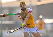 9 March 2025; Cormac McKeown of Antrim during the Allianz Hurling League Division 1B match between Antrim and Laois at Corrigan Park in Belfast. Photo by Ramsey Cardy/Sportsfile