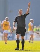 9 March 2025; Referee Michael Kennedy during the Allianz Hurling League Division 1B match between Antrim and Laois at Corrigan Park in Belfast. Photo by Ramsey Cardy/Sportsfile