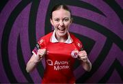 11 March 2025; Kya McKenna during a Sligo Rovers squad portraits session at The Showgrounds in Sligo. Photo by Ben McShane/Sportsfile