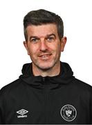 11 March 2025; Head coach Steve Feeney during a Sligo Rovers squad portraits session at The Showgrounds in Sligo. Photo by Tyler Miller/Sportsfile