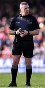 9 March 2025; Referee Liam Gordon during the Allianz Hurling League Division 1A match between Clare and Cork at Zimmer Biomet Páirc Chíosóg in Ennis, Clare. Photo by Piaras Ó Mídheach/Sportsfile