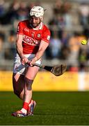 9 March 2025; Patrick Horgan of Cork takes a free during the Allianz Hurling League Division 1A match between Clare and Cork at Zimmer Biomet Páirc Chíosóg in Ennis, Clare. Photo by Piaras Ó Mídheach/Sportsfile