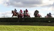 12 March 2025; Stumptown, with Keith Donoghue up, centre, on their way to winning The Glenfarclas Cross Country Steeple Chase on day two of the Cheltenham Racing Festival at Prestbury Park in Cheltenham, England. Photo by Harry Murphy/Sportsfile