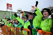 12 March 2025; Team Ireland supporters during day four of the Turin 2025 Special Olympics World Winter Games in Sestriere, Italy. Photo by Ray McManus/Sportsfile