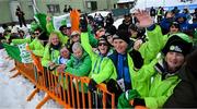 12 March 2025; Team Ireland supporters during day four of the Turin 2025 Special Olympics World Winter Games in Sestriere, Italy. Photo by Ray McManus/Sportsfile