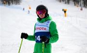 12 March 2025; Donal Brennan of Team Ireland, a member of Kilternan Karvers, Ballinteer, Dublin, who competed in the Intermediate Giant Slalom, Division three, during day four of the Turin 2025 Special Olympics World Winter Games in Sestriere, Italy, Italy. Photo by Ray McManus/Sportsfile