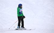 12 March 2025; Lorraine Whelan of Team Ireland, a member of Kilternan Karvers, Delgany, Wicklow, after competing in the Intermediate Giant Slalom, Division fifteen, during day four of the Turin 2025 Special Olympics World Winter Games in Sestriere, Italy. Photo by Ray McManus/Sportsfile