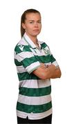 12 March 2025; Shamrock Rovers new signing Ruesha Littlejohn poses for a portrait during her unveiling at Tallaght Stadium in Dublin. Photo by Stephen McCarthy/Sportsfile