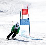 13 March 2025; Caolan McConville of Team Ireland, a member of Skiability Northern Ireland, Aghaghallon, Antrim, during divisioning in Advanced Super G Event during day five of the Turin 2025 Special Olympics World Winter Games in Sestriere, Italy. Photo by Ray McManus/Sportsfile