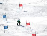 13 March 2025; Caolan McConville of Team Ireland, a member of Skiability Northern Ireland, Aghaghallon, Antrim, during divisioning in Advanced Super G Event during day five of the Turin 2025 Special Olympics World Winter Games in Sestriere, Italy. Photo by Ray McManus/Sportsfile