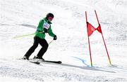 13 March 2025; Donal Brennan of Team Ireland, a member of Kilternan Karvers, Ballinteer, Dublin, during divisioning in the Intermediate Super G Event during day five of the Turin 2025 Special Olympics World Winter Games in Sestriere, Italy. Photo by Ray McManus/Sportsfile