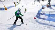 13 March 2025; Clive Healy of Team Ireland, a member of Waterford Special Olympics Club, Waterford City during divisioning in the Novice Super G Event during day five of the Turin 2025 Special Olympics World Winter Games in Sestriere, Italy. Photo by Ray McManus/Sportsfile