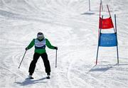 13 March 2025; Clive Healy of Team Ireland, a member of Waterford Special Olympics Club, Waterford City during divisioning in the Novice Super G Event during day five of the Turin 2025 Special Olympics World Winter Games in Sestriere, Italy. Photo by Ray McManus/Sportsfile