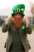 13 March 2025; Racegoer Denis Courtney from Wexford prior to racing on day three of the Cheltenham Racing Festival at Prestbury Park in Cheltenham, England. Photo by Harry Murphy/Sportsfile