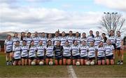 13 March 2025; The University of Limerick squad pose for a team photograph before the 2025 AIG Lagan Cup final match between TUS Midwest and University of Limerick at Queen's Sport in Belfast. Photo by Shauna Clinton/Sportsfile