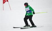 13 March 2025; Donal Brennan of Team Ireland, a member of Kilternan Karvers, Ballinteer, Dublin competes in the Intermediate Super G mens division one during day five of the Turin 2025 Special Olympics World Winter Games in Sestriere, Italy. Photo by Ray McManus/Sportsfile