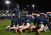 13 March 2025; UCD head coach Emmet MacMahon, left, before the annual men’s Rugby Colours match between Dublin University and UCD at UCD Bowl in Dublin. Photo by Sam Barnes/Sportsfile