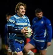 11 March 2025; John McKee during a Leinster Rugby open training session at St Mary's RFC on Templeville Road in Dublin. Photo by Brendan Moran/Sportsfile