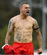 6 October 2013; Anthony Elding, Sligo Rovers, celebrates after scoring his side's third goal. FAI Ford Cup, Semi-Final, Sligo Rovers v Shamrock Rovers, The Showgrounds, Sligo. Picture credit: David Maher / SPORTSFILE