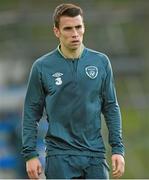 8 October 2013; Seamus Coleman, Republic of Ireland, during squad training ahead of their 2014 FIFA World Cup Qualifier, Group C, game against Germany on Friday. Republic of Ireland Squad Training, Gannon Park, Malahide, Co. Dublin. Picture credit: David Maher / SPORTSFILE