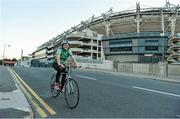 10 October 2013; Neasa O'Se setting off from Croke Park as she begins the first leg of the Paidi O Se Charity Cycle Sportive. The inaugural three day cycle from Croke Park to Ventry is sponsored by Opel, supported by Cuisine de France and running from October 10th - 12th to raise money for cardiac services, through Fundúireacht Páidí Ó Sé. For more information on the Paidi Ó Sé Charity Cycle Sportive log on to paidiose.com. Croke Park, Dublin. Picture credit: Barry Cregg / SPORTSFILE